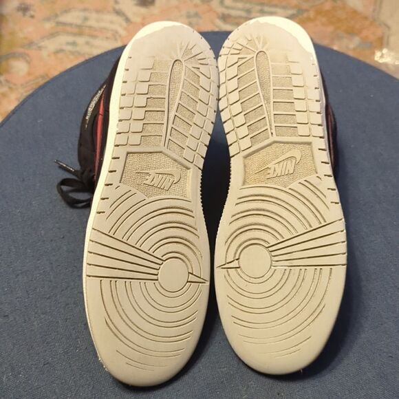 Jordan 1 Mid Multi-Color Swoosh Black (GS) 6Y woman's 7.5 - Picture 11 of 12